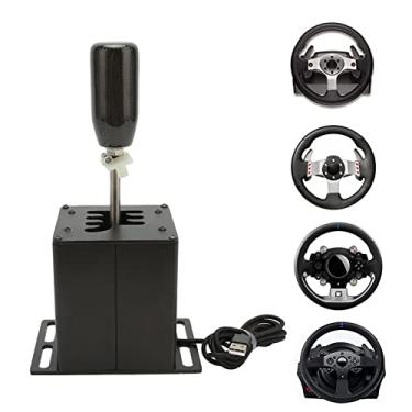 Imagem de Vomeko USB Simulator Shifter, Aplicável Para Logitech G29/G27/G25/G920 T&hrustmaster, Direção T300RS/GT, Wheel Assetto Corsa DiRT 2.0 4, Para ATS, ETS, Dust, WRC Sim, EST, LFS.