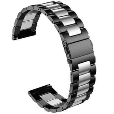 Imagem de Pulseiras de relógio masculinas Casio MDV106-1AV/MTP-VD01, pulseira de substituição de aço inoxidável de 22 mm para Casio MDV-106 Series (preto-prata)