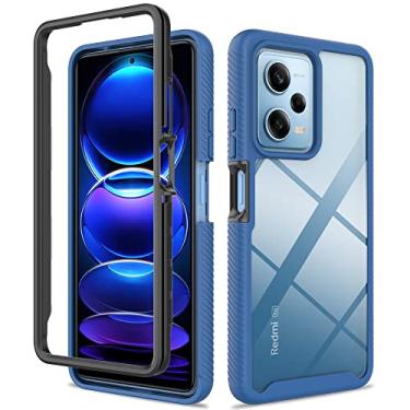 Imagem de Kukoufey Capa para Xiaomi Redmi Note 12 Pro Speed, capa protetora antiqueda e absorção de choque para Xiaomi Poco X5 Pro 5G 22101320G 22101320I capa azul