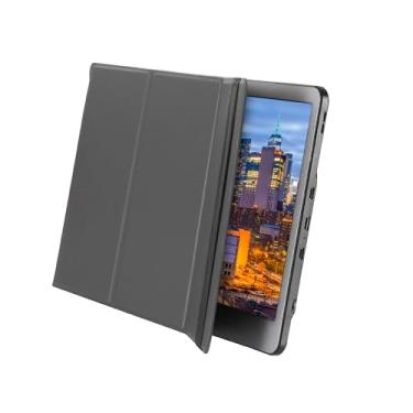 Imagem de JoyReal Capa para monitor de laptop, suporte duplo portátil para mesa, protetor de tela para extensor de tela de laptop F1/F2