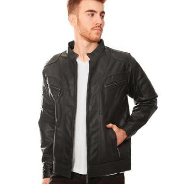 Imagem de Jaqueta de couro masculina casaco Austin-Masculino