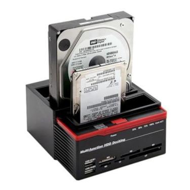 Imagem de Dock Station Para 2 HD Sata e 1 IDE 2.5 ou 3.5 Triplo USB 3.0 F3 JC-DOC892