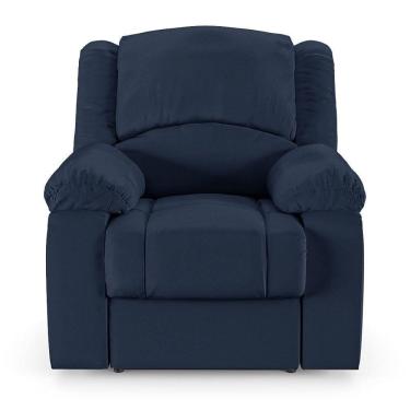 Imagem de Poltrona Do Papai Reclinável Sala De Cinema Barcelona Elétrica Touch Massagem Usb Pu Azul