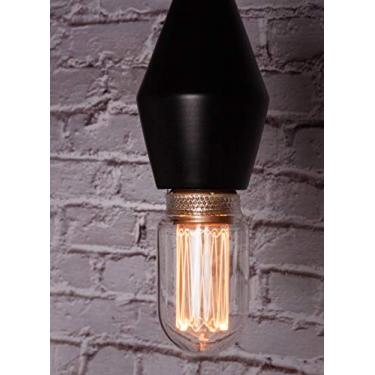 Imagem de Lâmpada LED Edison vintage, lâmpada tubular de vidro transparente, regulável 3,5W Harwez RN T45/T14, iluminação quente 2200K, base média E26, decora restaurante café cozinha