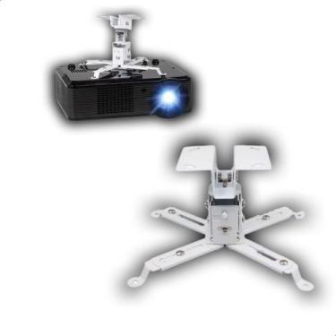 Imagem de Suporte Projetor Universal Fixo Teto Parede DataShow 13cm - Kiconecta
