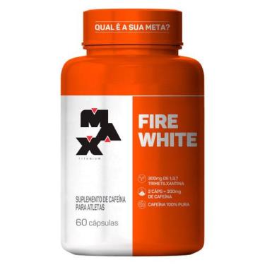 Imagem de TERMOGENICO FIRE WHITE 60 CAPS 200mg DE CAFEÍNA MAX TITANIUM