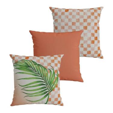 Imagem de Kit 3 Capas de Almofada Decorativa Belchior com Zíper Tecido Especial 