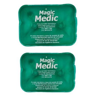 Imagem de 2 Bolsa Térmica Compressa Bag Quente Hot Frio Aquece Sozinha - Magic M