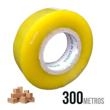 Imagem de Fita Adesiva Larga Transparente 300 Metros Durex Correios - MLS