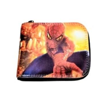 Imagem de Carteira infantil personagens , homem aranha , mikei , superman e soni