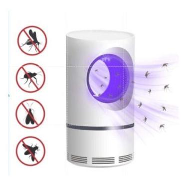 Imagem de Mosquito Killer Branca Lâmpada Led Uv Armadilha Eletrônica - oem