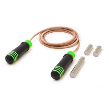 Imagem de Corda de Pular Cepall em Couro com Peso - 2,80m - Cepall Fitness, M