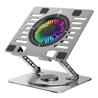 Imagem de Base Articulada em alumínio com Cooler para Notebook e Tablets Rise Mo