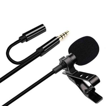 Imagem de Microfone de Lapela com Clipe Profissional 3.5 Aux GL-142 Entrada Fone