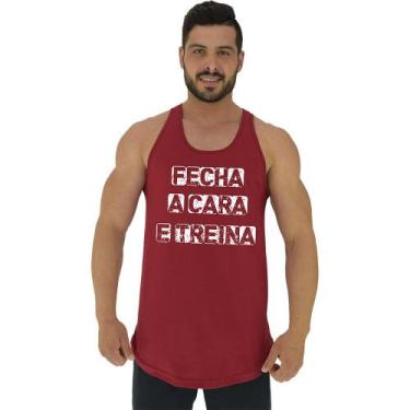 Imagem de Regata Longline Estampada Masculina MXD Conceito Fecha a Cara e Treina
