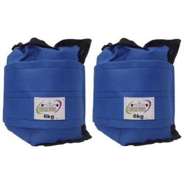 Imagem de Caneleira Tornozeleira 6 KG - Exercise Sports, Azul