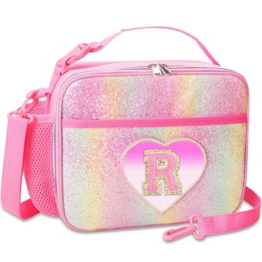 Imagem de RHCPFOVR Lancheira infantil – lancheira térmica de dois andares para meninos e meninas, lancheira lavável e reutilizável para escola e creche