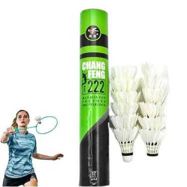 Imagem de BLLE, Tubo de Peteca de Badminton Pena de Ganso - 12 Unidades