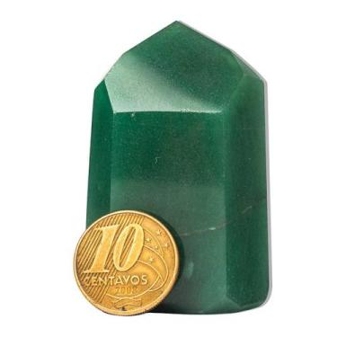 Imagem de Ponta Quartzo Verde 5 a 6 cm 60 g Pedra Natural Tipo A - CristaisdeCur