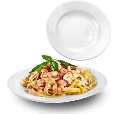Imagem de Jogo 12 Prato Fundo 22cm em Melamina Kit Buffet Restaurantes - Fx
