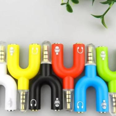 Imagem de Plug Adaptador Sortido Splitter Divisor Y P3/P2 Fone Microfone Lapela 