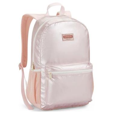 Imagem de Mochila Costas 18" Metalizada Tenn Escolar Passeio Feminina - Seanite,