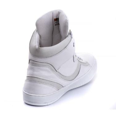 Imagem de Tênis Feminino Botinha Cano Alto Treino E Academia De Couro - pettinar