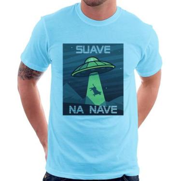Imagem de Camiseta Suave na nave - Foca na Moda, Azul bebê, G