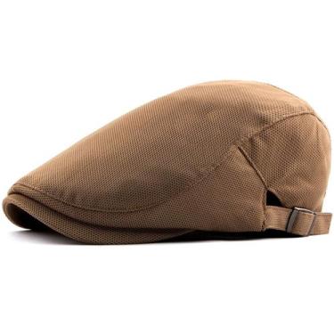 Imagem de Boina Casual Italiana de Malha Respirável Básica Boné Retro Unissex Mo