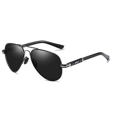Imagem de Óculos de Sol Masculino BARCUR Estilo Piloto Aviador Moda Clássica Pro