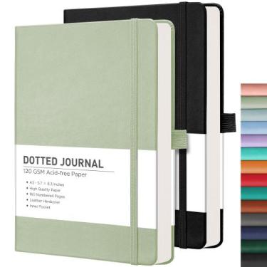 Imagem de Caderno RETTACY Bullet Journal A5 - Pacote com 2 Cadernos de 160 Págin