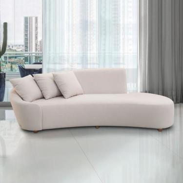 Imagem de Sofá Sala de Estar Living Design Moderno 230cm com Almofadas Trinity V