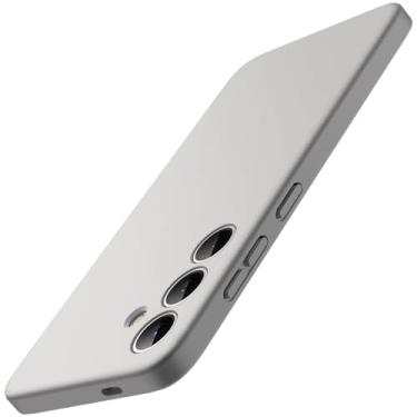 Imagem de JETech Capa Fina Fit para Samsung Galaxy S24 5G, Proteção Total da Lente da Câmera, Case Protetora Fina de TPU Macio para Telefone, Acabamento Fosco, Capinha à Prova de Choque (Prata)