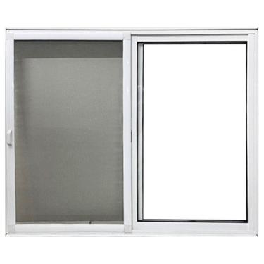 Imagem de Janela de Alumínio Vitro 2 Folhas com Tela Mosquiteira 100x150 Branco