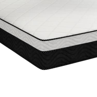 Imagem de Cama Box Preta Queen Arezzo Black White Molas Ensacadas - Portobel