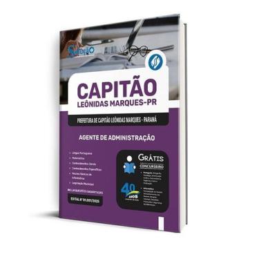 Imagem de Apostila Prefeitura de Capitão Leônidas Marques - PR  - Agente de Admi