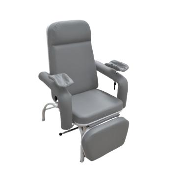 Imagem de Poltrona Hospitalar Reclinável Para Coleta e Hemodiálise Comfort Cinza