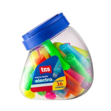 Imagem de Marca Texto Mini Tris Electro Pote 36 Unidades