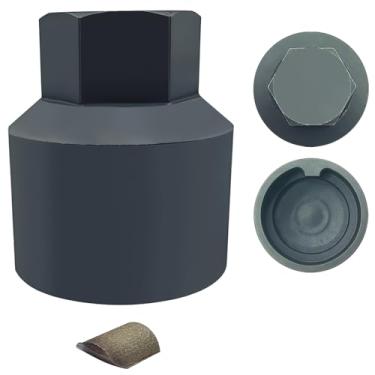 Imagem de JEUCLEL Chave de porca de bloqueio de roda de tração de 4 dentes 1/2 compatível com parafuso antifurto original Land Rover 4PT, soquete de parafuso antifurto de dente externo, adaptador de remoção de