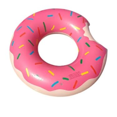 Imagem de Boia infantil Inflável Rosquinha Donut Piscina para Crianças de 0 a 6 anos (Rosa)