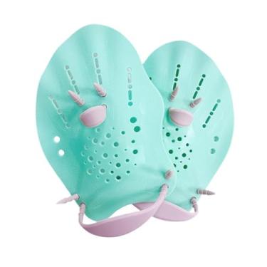 Imagem de Vaveren 1 par de pás de nadar, remos para treinamento de natação, acessórios para equipamentos de exercício de piscina , Adultos Verdes