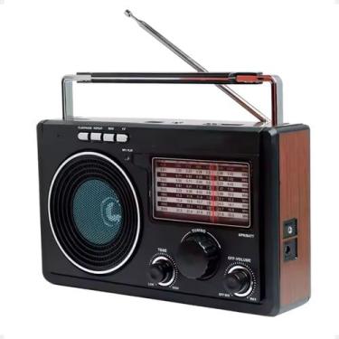 Imagem de Rádio Retro Vintage Com Bluetooth, USB, Auxiliar P2, Bateria Interna, 