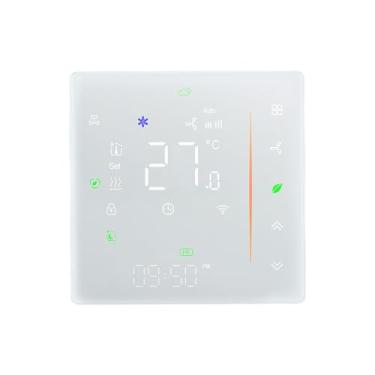 Imagem de Termostato Inteligente para a Unidade de Bobina do Ventilador Central do AC, Termostato Programável Instalação Fácil, Condicionador de Economia de Energia Termostatos Painel