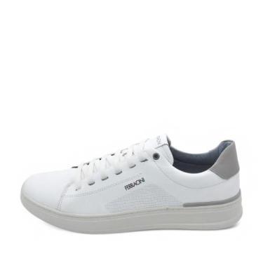 Imagem de Sapatênis Masculino Ferracini Gold REF: 2075-B COURO, 41, Branco