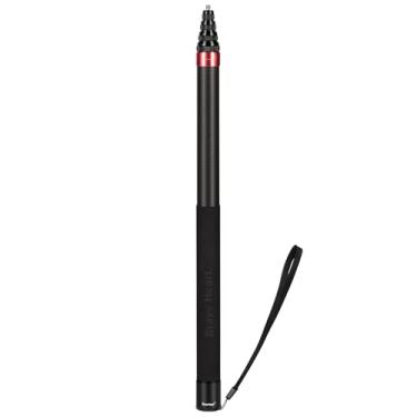 Imagem de Vara de selfie de extensão invisível de fibra de carbono de 3 m para acessórios de câmera de ação Insta360 Insta 360 X5/X4/X3/X2/ONE RS (vermelho)