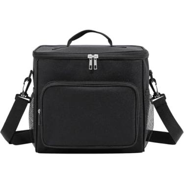 Imagem de Bolsa Termica Marmita Com Alça Ajustável,Lancheira Termica Adulto para Trabalho,Passeios, Academia, Escola (Preto)
