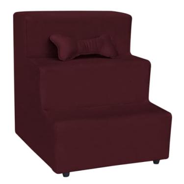 Imagem de para Pet 3 Degraus Gato e Cachorropara cães, degraus antiderrapantes para animais de estimação para cães mais velhos, escada de sofá-cama para gatos
