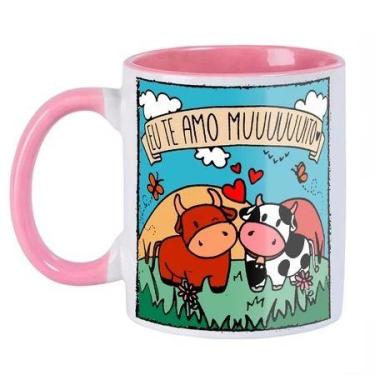 Imagem de Caneca vaca rosa Namorados Casal Vários Modelos - loja dinka