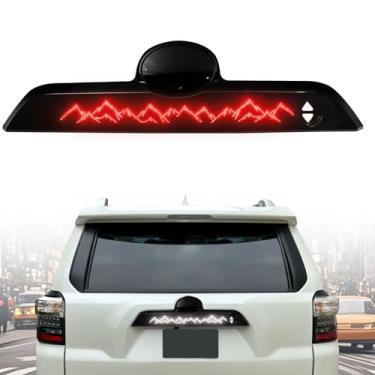 Imagem de Luzes traseiras de porta-malas traseiras de LED para Toyota 4Runner 2010-2023 Conjunto de lâmpada de freio de freio de licença traseira, Play&Plug (placa de licença - tipo triângulo)