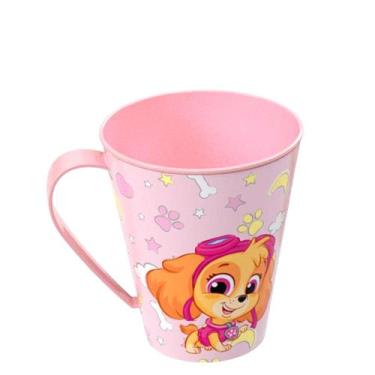 Imagem de Caneca Infantil da Patrulha Canina Rosa 360ml Livre BPA - Plasútil